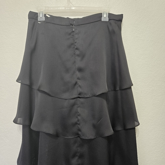 Xscape Maxi Black Scallop Skirt Size 12 - Picture 7 of 9